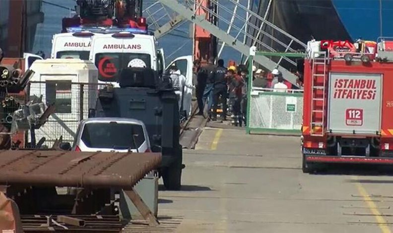 Tuzla tersanesindeki gemide karbondioksit sızıntısı