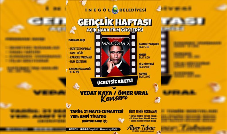 Bursa İnegöl’de gençlik haftasına özel program