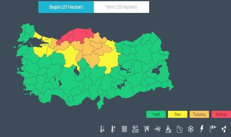 Meteoroloji’den birçok il için uyarı