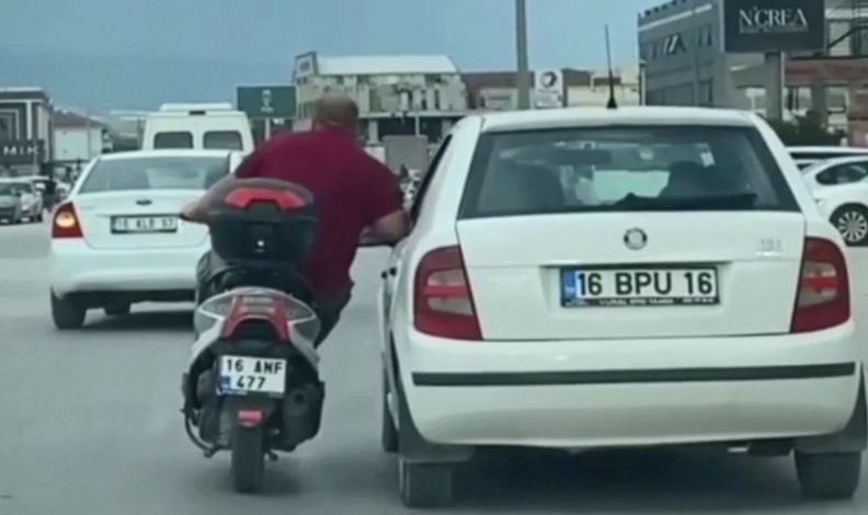 Bursa’da trafikte ‘keyif’ yolculuğu