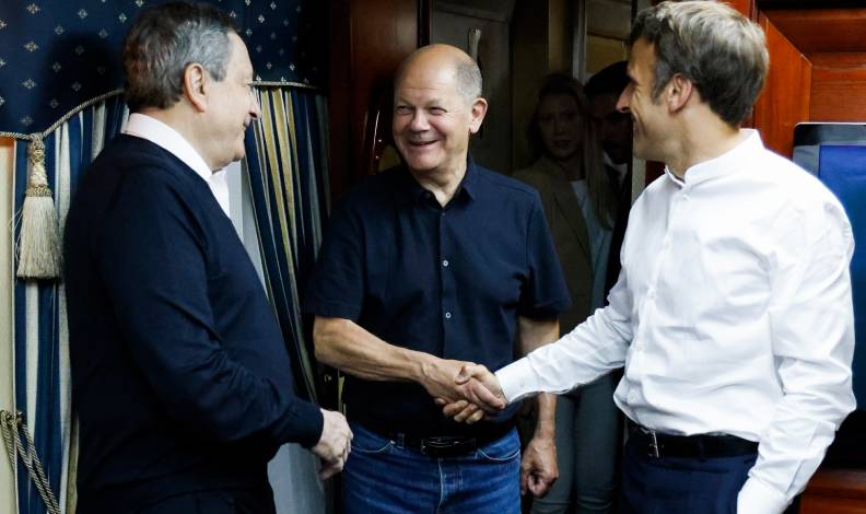 Macron, Scholz ve Draghi’den Kiev’e ziyaret
