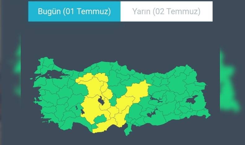 AFAD’dan kuvvetli yağış uyarısı