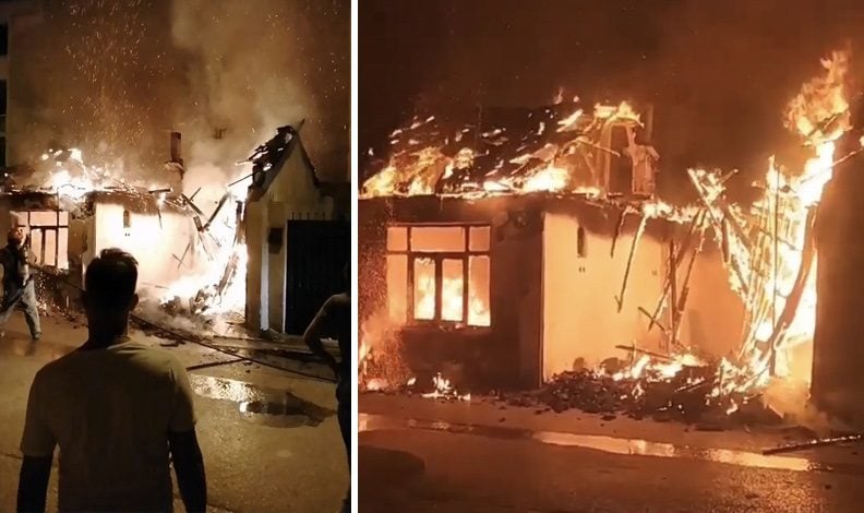 Bursa’da kullanılmayan müstakil evde yangın