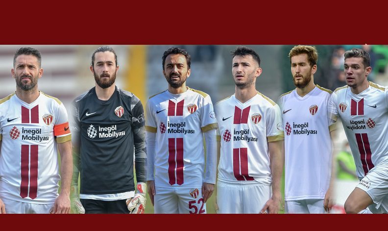 İnegölspor sözleşmeleri sona eren 6 futbolcuyla yollarını ayırdı