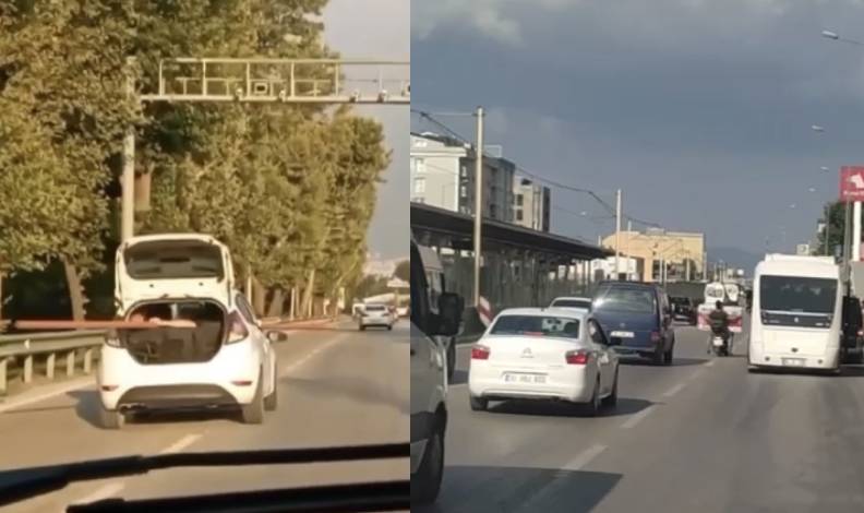 Bursa trafiğinde tehlikeli anlar