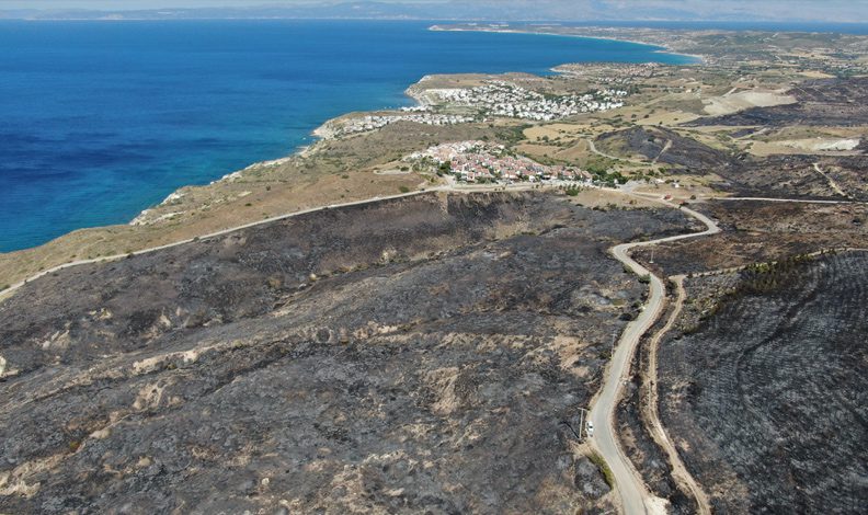 İzmir Çeşme’deki yangınlar kontrol altında