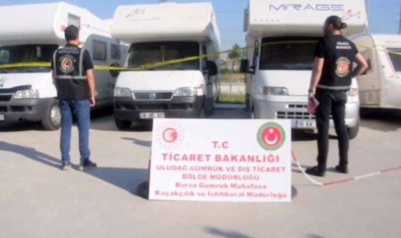 Bursa’da kaçak motokaravan avı