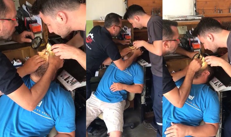 Hastanede bulamadığı şifayı tornacıda buldu