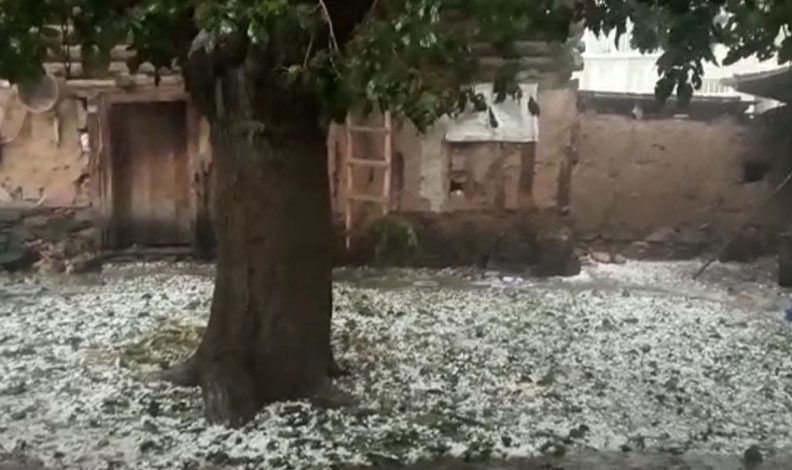 Kütahya’da dolu yağışı