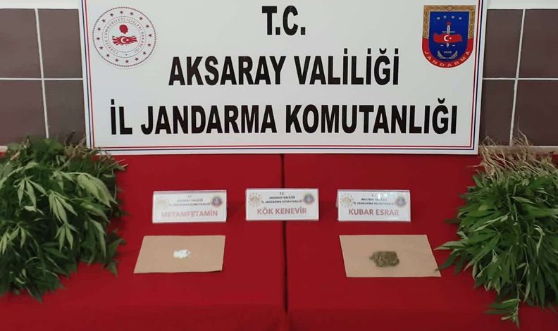 Aksaray’da jandarmadan uyuşturucu operasyonu