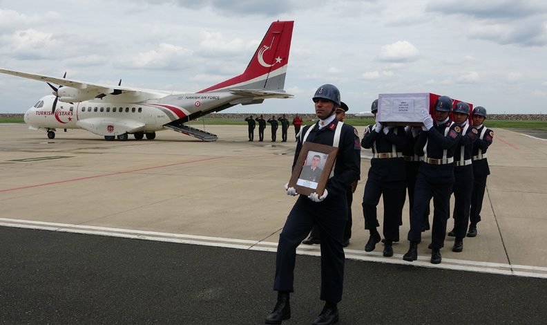 Helikopter kazası şehidinin cenazesi memleketinde