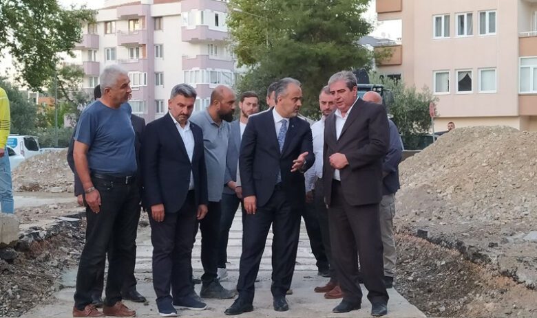 Başkan Aktaş Mudanya’da incelemelerde bulundu