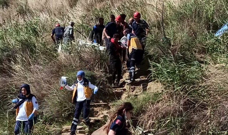 Uçurumdan düşen kadın yaşamını yitirdi