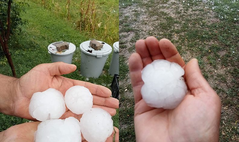 Kastamonu’ya patates büyüklüğünde dolu yağdı