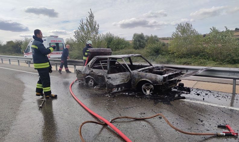 Tekirdağ’da yanarak can verdi
