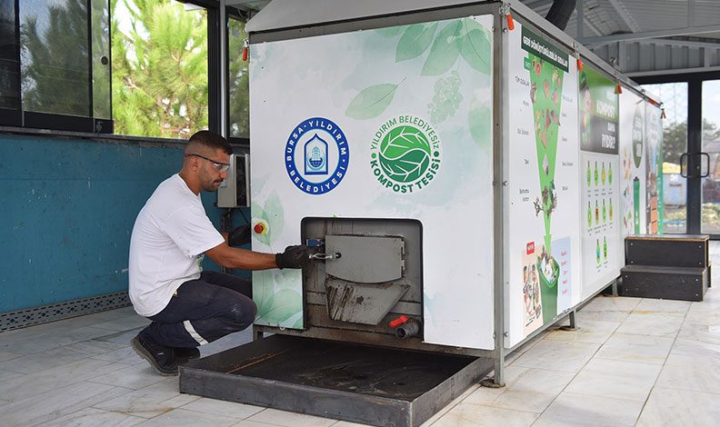 Bursa’da pazar atıkları gübreye dönüşüyor