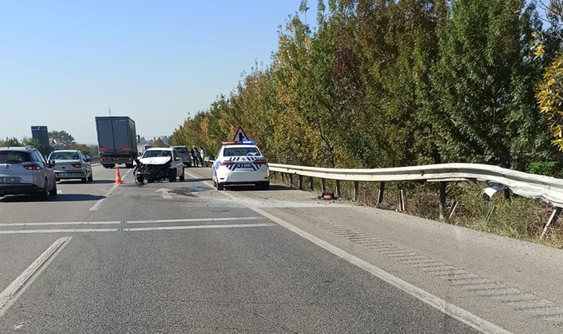Karacabey’de trafik kazasında 1 kişi yaralandı
