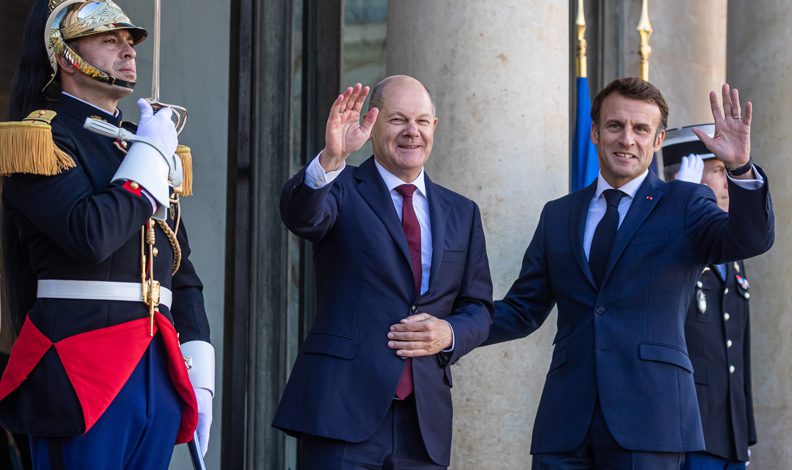 Scholz ve Macron bir arada