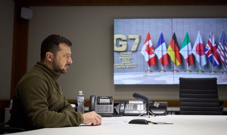 Zelenskiy G7 zirvesinde liderlere hitap etti