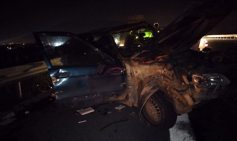 Otobanda feci kaza: 1 ölü, 3 yaralı