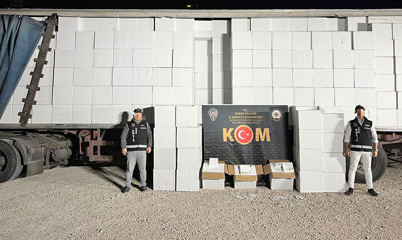 Bursa’da kaçak sigara operasyonu