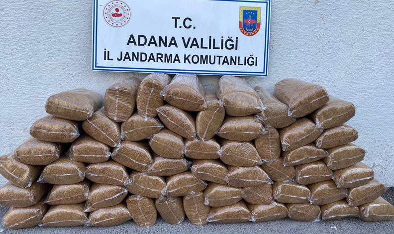 Adana’da 336 kilo kaçak tütün ele geçirildi