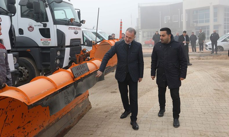 İnegöl Belediyesi kış hazırlıklarını tamamladı