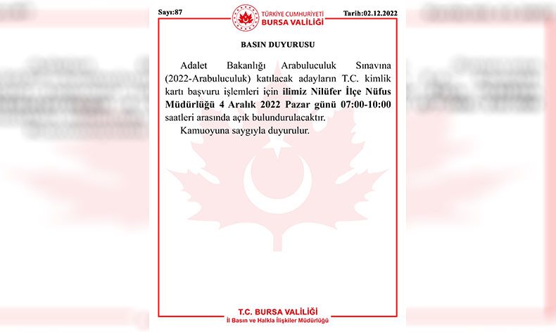 Arabuluculuk Sınavına girecek adaylar dikkat