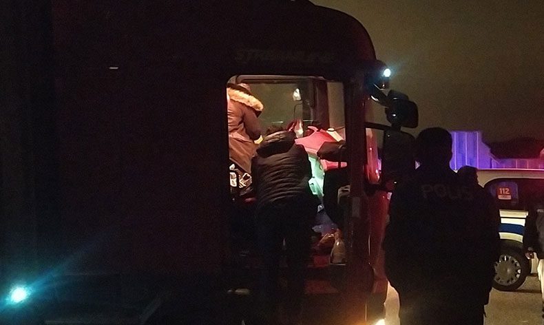 Çorum’da sürcü kalp krizi geçirdi
