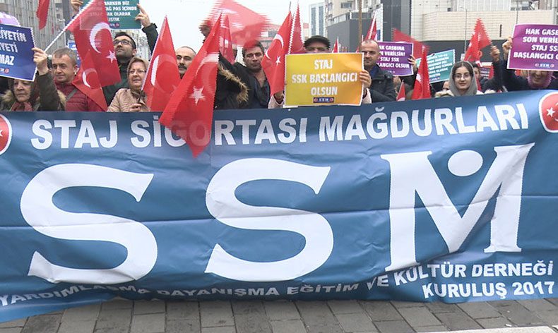 Bursa’da Staj Mağdurlarından Protesto