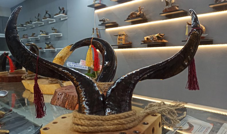 Boynuzlar süs eşyasına dönüşüyor