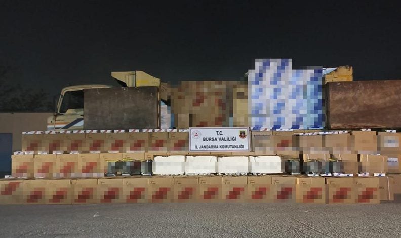Bursa’da 1 milyon liralık kaçak tütün operasyonu
