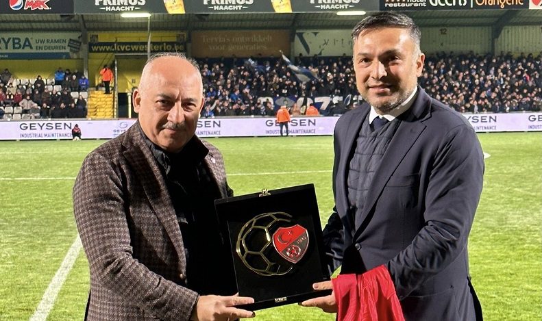 TFF Başkanı Büyükekşi ve beraberindeki heyet, Westerlo – Genk maçını izledi