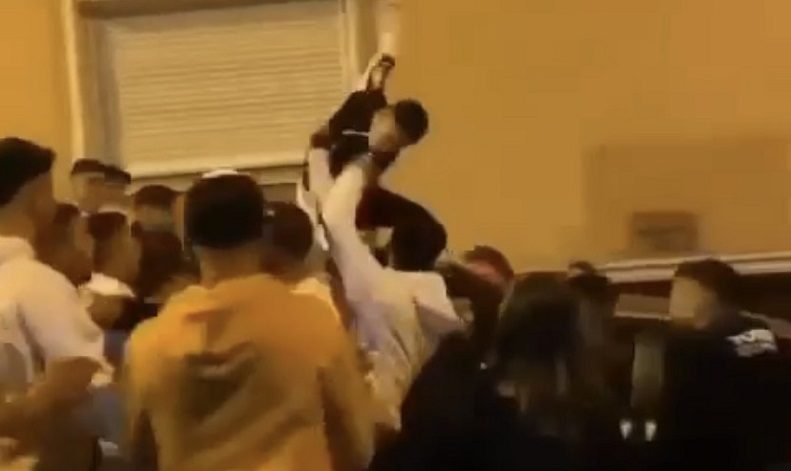 Asker eğlencesinde korkutan anlar
