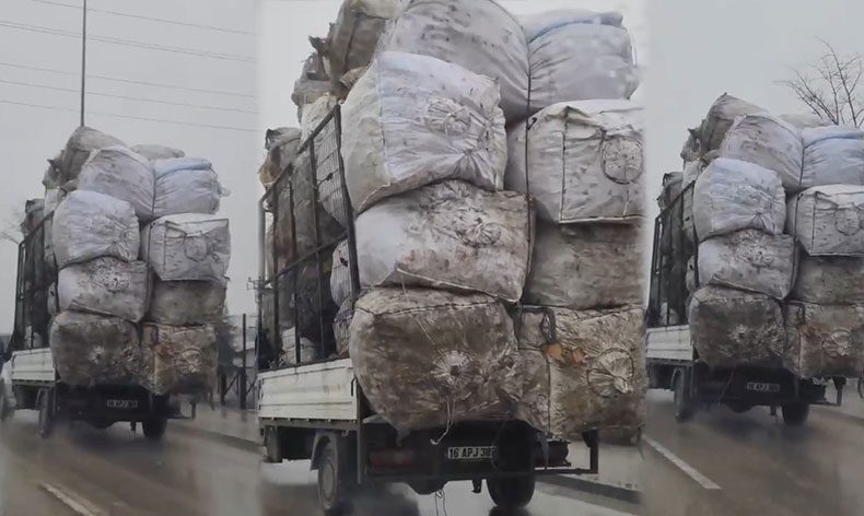 Bursa’da trafikte tehlikeli taşımacılık