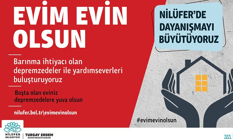 Nilüfer’den “Evim Evin Olsun” kampanyası