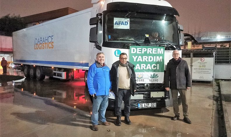 NOSAB’dan deprem bölgesine 4 tır yardım