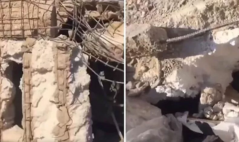 Yıkılan binada köpük kullanmışlar