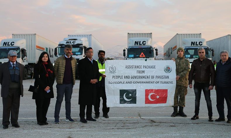 Pakistan’dan gelen 21 tır Malatya’ya ulaştı