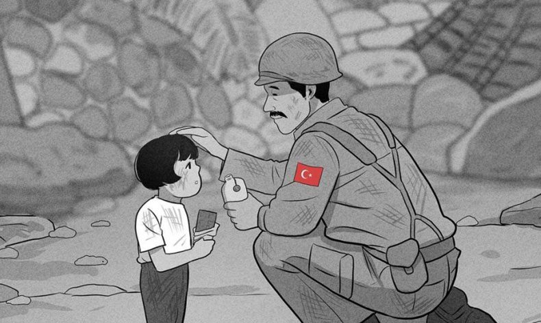 Güney Koreli çizerden anlamlı paylaşım