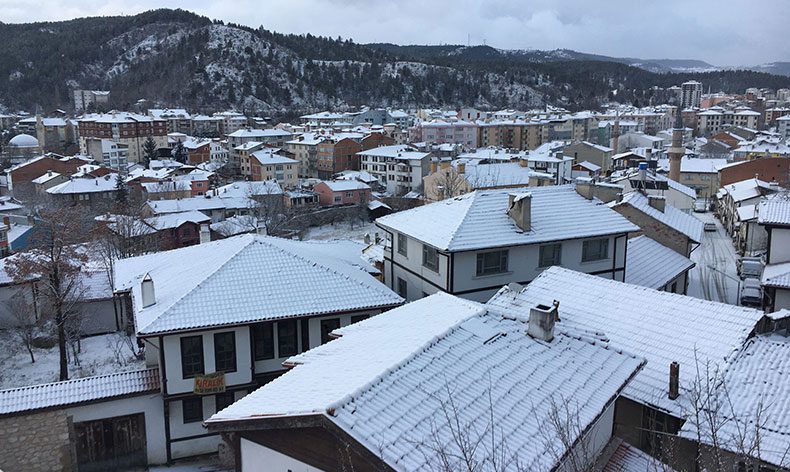 Kastamonu’da kar yağışı etkili oldu