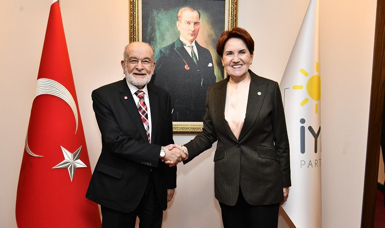 İYİ Parti lideri Akşener, Temel Karamollaoğlu’nu kabul etti