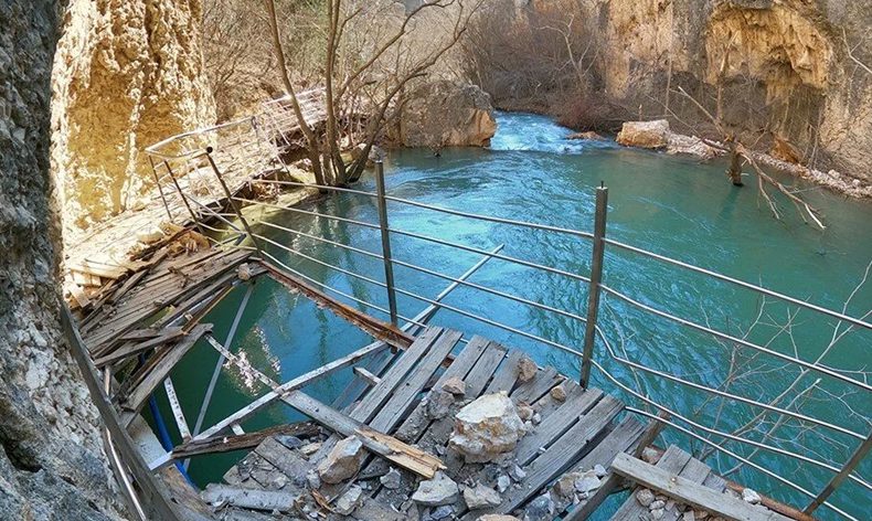 Tohma Kanyonu ziyarete kapatıldı