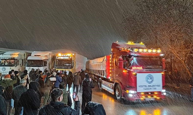 Kestel Belediyesi’nden deprem bölgesine yardım seferberliği