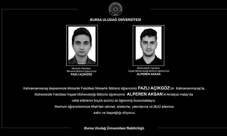 Uludağ Üniversitesi’nin acı kaybı