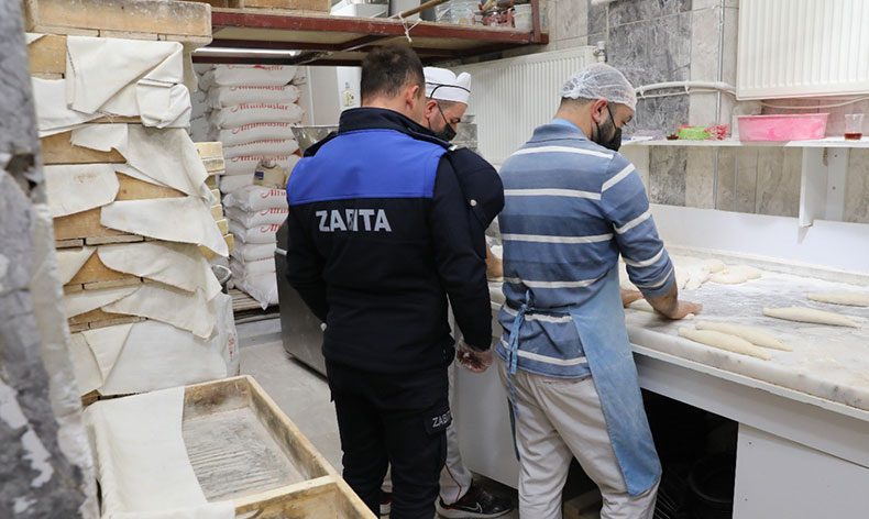 Zabıta ekiplerinden fırınlara denetim