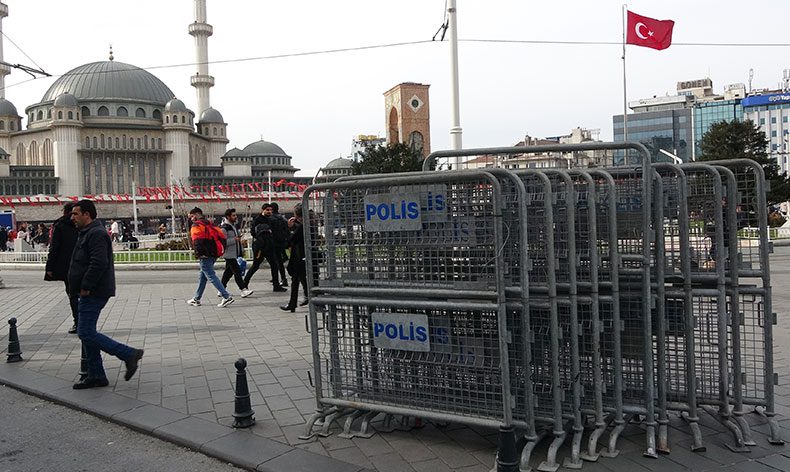 Taksim’de güvenlik önlemi