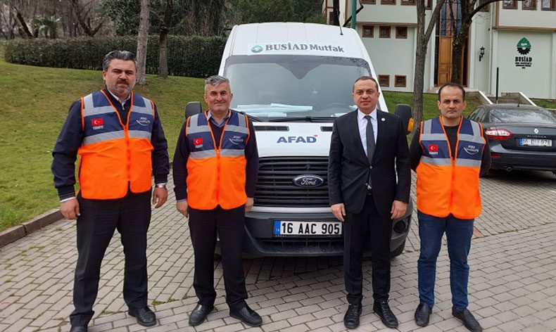 BUSİAD Mutfak binlerce kişiyi doyuruyor