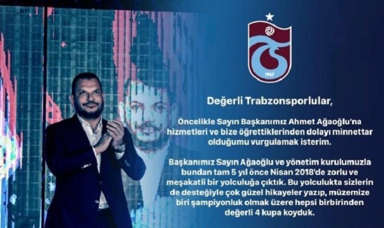 Ertuğrul Doğan, Trabzonspor başkanlığına adaylığını açıkladı