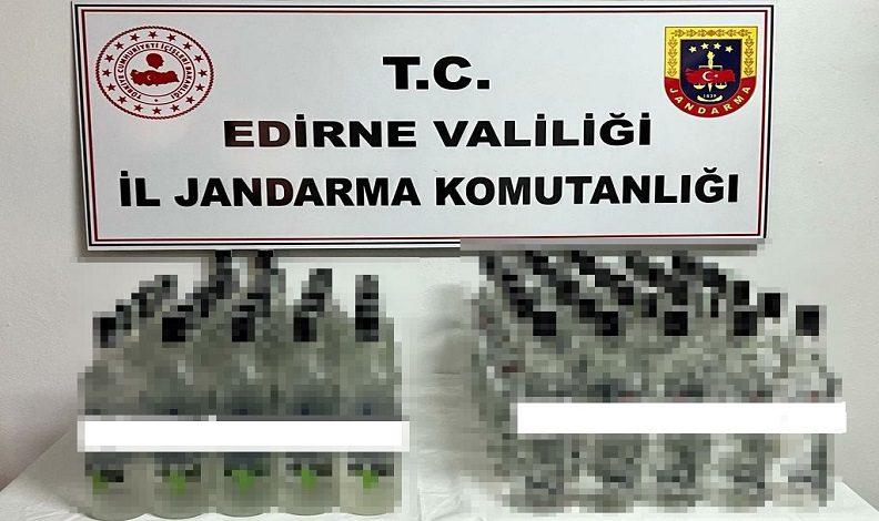 Jandarmadan kaçak içki operasyonu